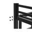 Lit superposé simple au-dessus d'un lit bas, structure de lit en acier noir, acier de haute qualité, conception sécuritaire avec rail pleine longueur, assemblage facile, limite supérieure de 350 lb, inférieure de 500 lb, idéal pour les pièces communes