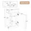 Meuble-lavabo simple en coton 18,6 po avec plateau en céramique-647520161