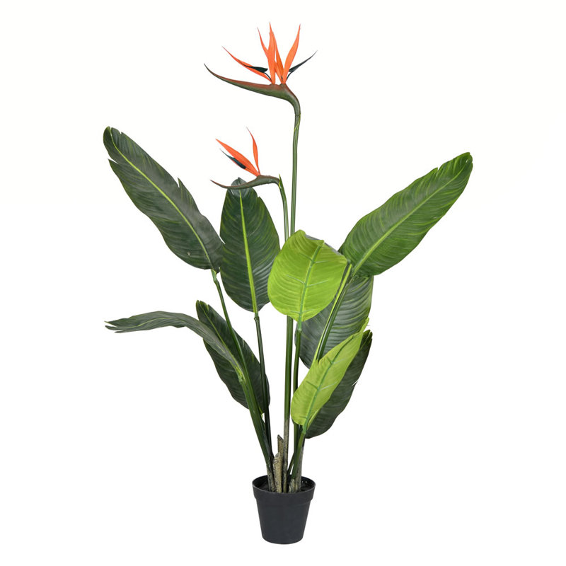 Faux Plant in Pot, 36" H x 14" W x 14" D