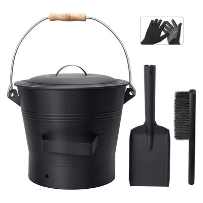 2.6 Gallon Fireplace Ash Bucket