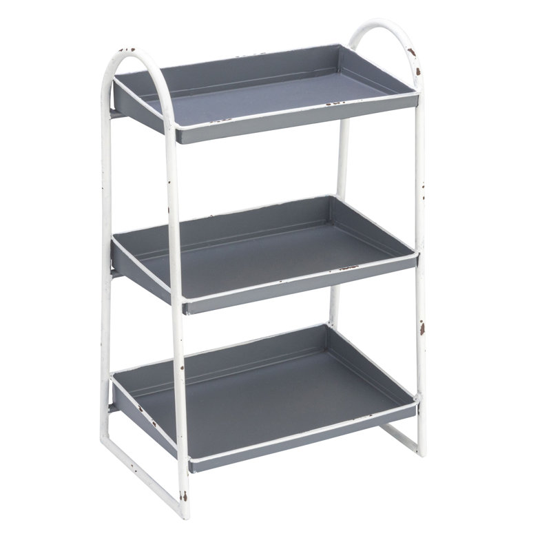 Baylie Metal Tray - Set of 3, Gray