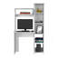 Bureau, cinq tablettes, deux tablettes supérieures, blanc-2082841992