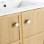 Meuble-lavabo autoportant en céramique 24 po 24 po