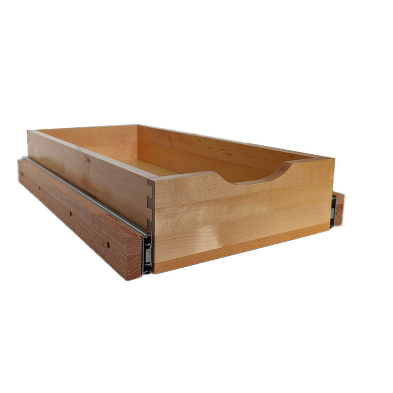 Premium Solid Wood Pull-Out Drawer with Soft-Close Slides – 22" Deep, Multiple Widths Available Kitchen Pull-Out Tray, 12"