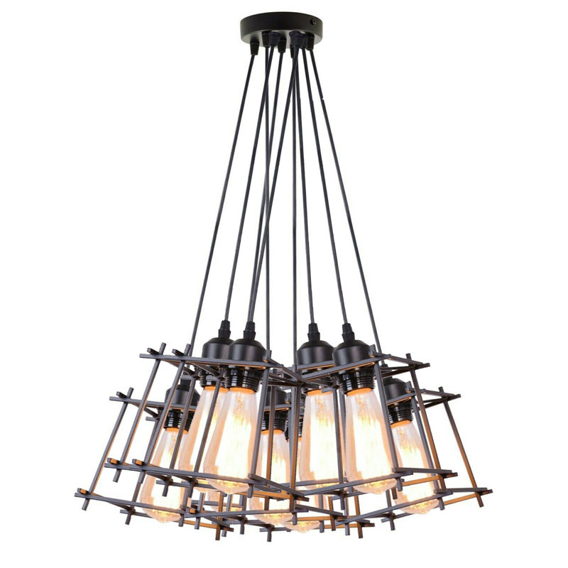 Sedillo 9 - Light Black Cluster Pendant