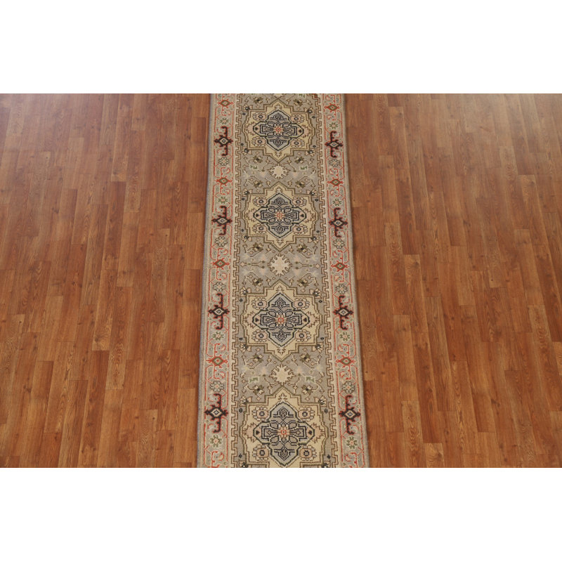One-of-a-Kind 2'7" X 9'11" New Age Runner Wool Area Rug in