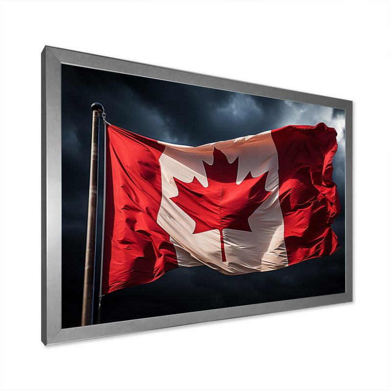 Canada Canada Pride I - Canada, impression d'art mural, H 30 po x l 40 po x P 1,5 po, Argent