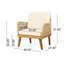Chaise de patio avec coussins Varian