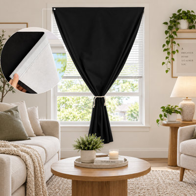 Rideaux occultants auto-adhésifs sans perçage, polyester, housse de fenêtre à intimité instantanée, stores portables faciles à poser pour chambre à coucher, dortoir, véhicule récréatif et voyage