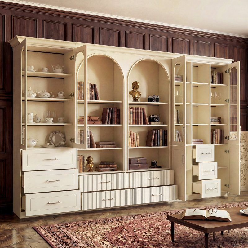 92.5'' H 3-Piece Bookcase Wall Unit Set