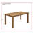 Rectangular Outdoor Dining Table , 70.87 " W 35.43 " D-1706871256