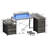 Bernydette Reversible L Shaped Computer Desk with Fabric File Drawers, Corner Desk with RGB LED Lights & Power Outlets & Monitor Stand-1290481291