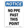 SignMission No PPE Past This Point Sign | Wayfair