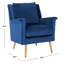 Fauteuil large en velours 28,74 po-1120701217