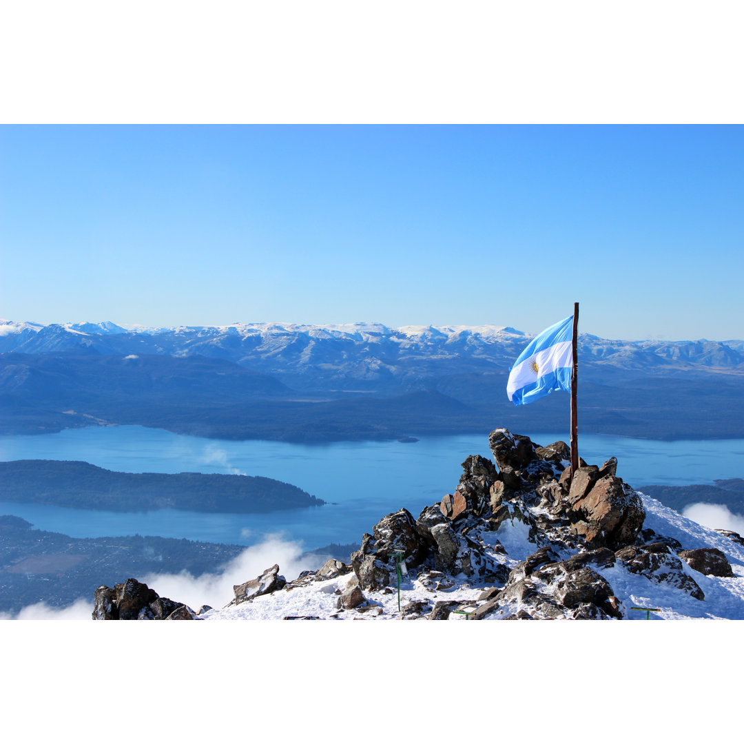 Argentinien Flagge - Leinwandbild