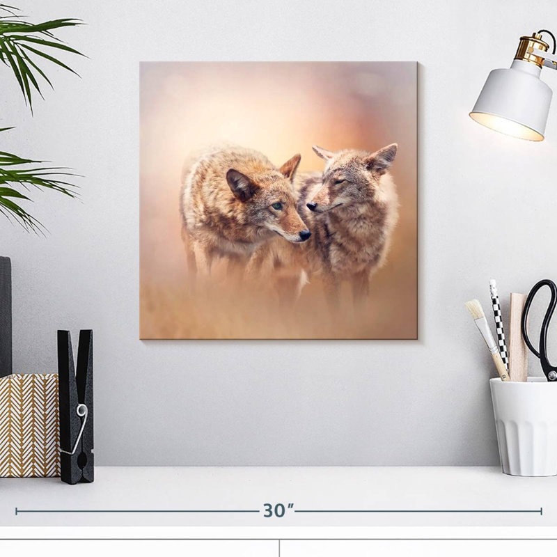Crowle Dreamy Coyotes, 16" H x 16" W