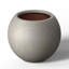 Petit pot à fleurs / pot rond en béton avec trous de drainage-455138583-455138577