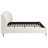 Upholstered Platm Bed With Wingback Headboard