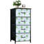 Commode à 4 tiroirs avec rangement et palmier tropical sans couture avec tiroirs en bois