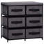 Rangement industriel moderne en acier et tissu gris