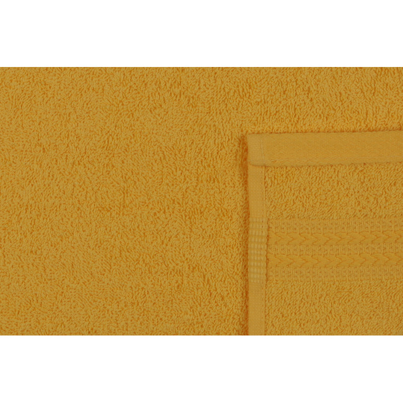 Premium Dark Yellow Hand Towel, 100% Cotton, 19.7 x 35.4 inches | 500 g/m² for Superior Absorbency | Machine Washable at 104°F | Soft and Durable, Ideal for Home, Spa, or Gym Use, Luxurious Comfort