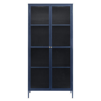 Armoire de salle à manger en verre cannelé 75 po Arnika