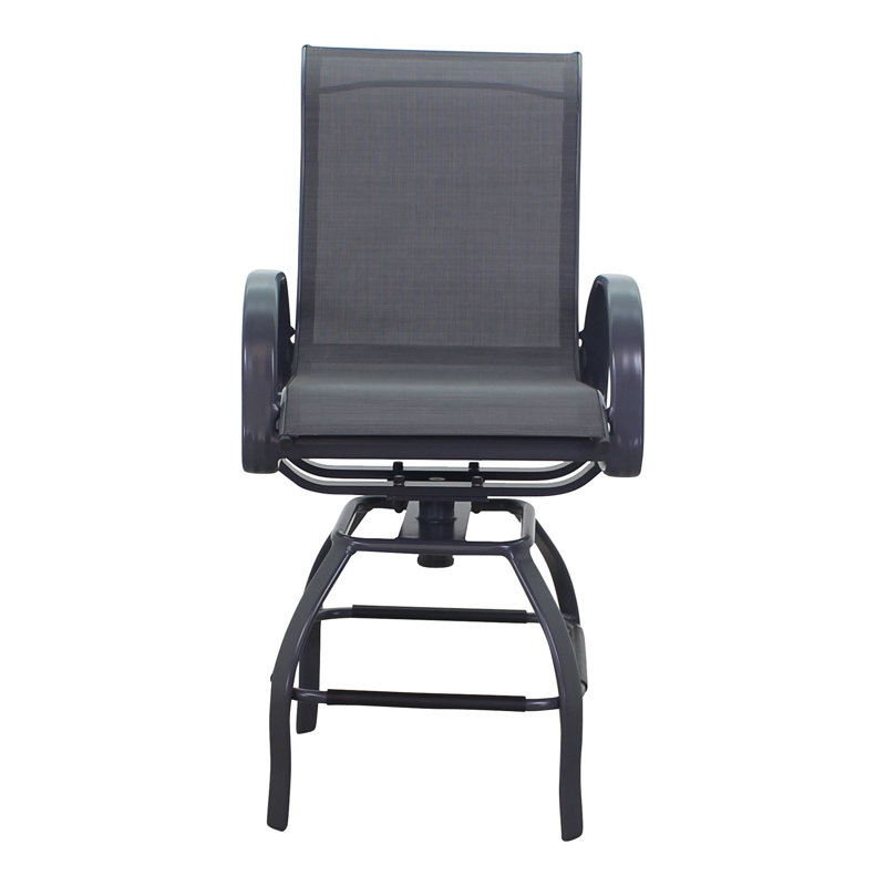Tabouret de bar 30 po Temani, Gris, Gris foncé