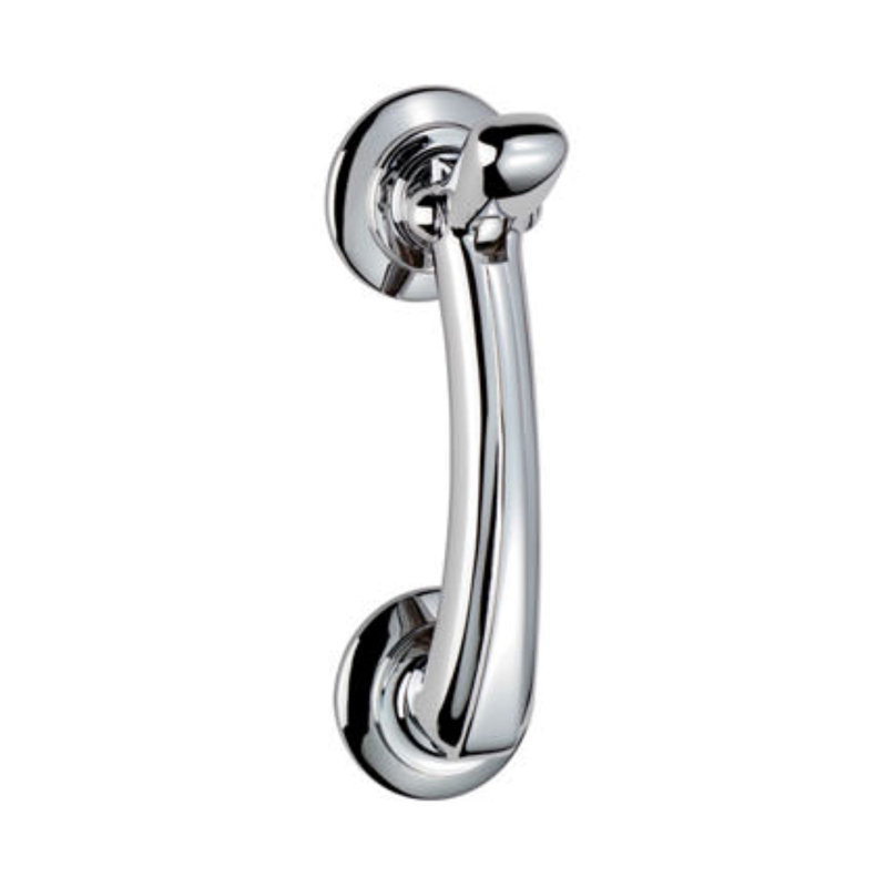Linares Rose Door Knocker, Polished Chrome