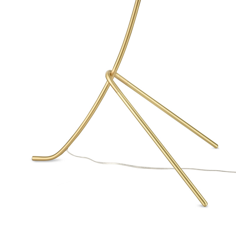 59.83'' Brushed Brass Arched Floor Lamp