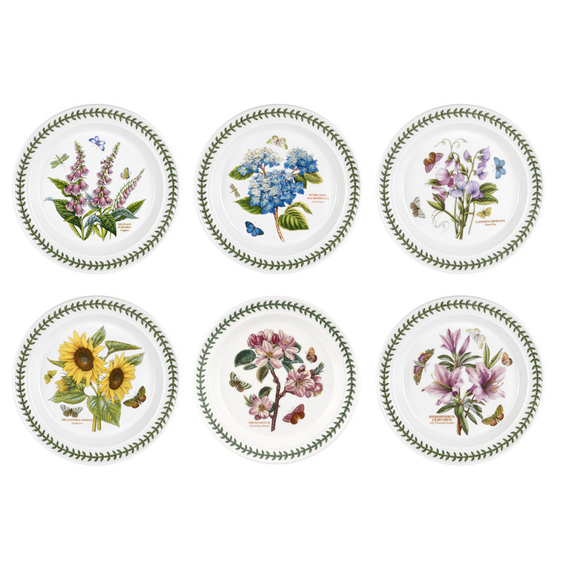 Assiette plate de jardin botanique 10,5 po Portmeirion