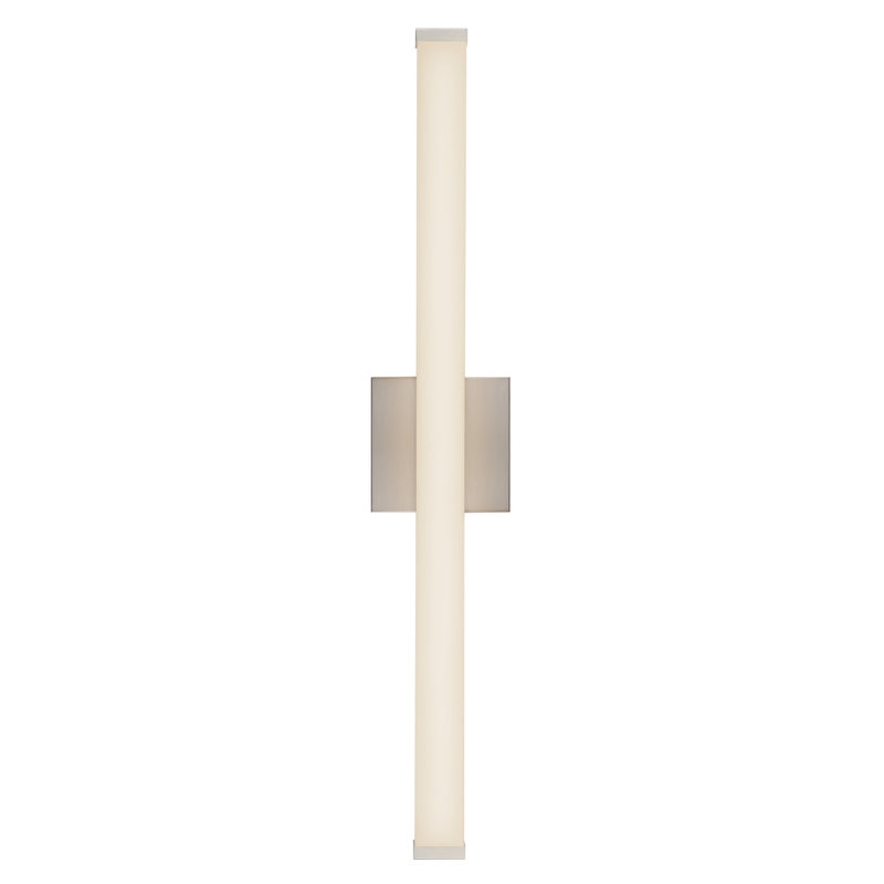 Geri 30-in Black dimmable LED Wall Sconce, Nickel