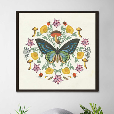 « papillon mandala iv », impression