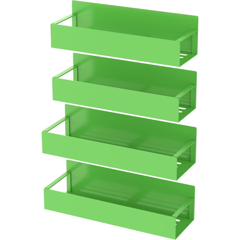Wall Mounted Required Spice Rack, Green