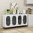 Wood Mehl with 4 Acrylic Doors-1015070921