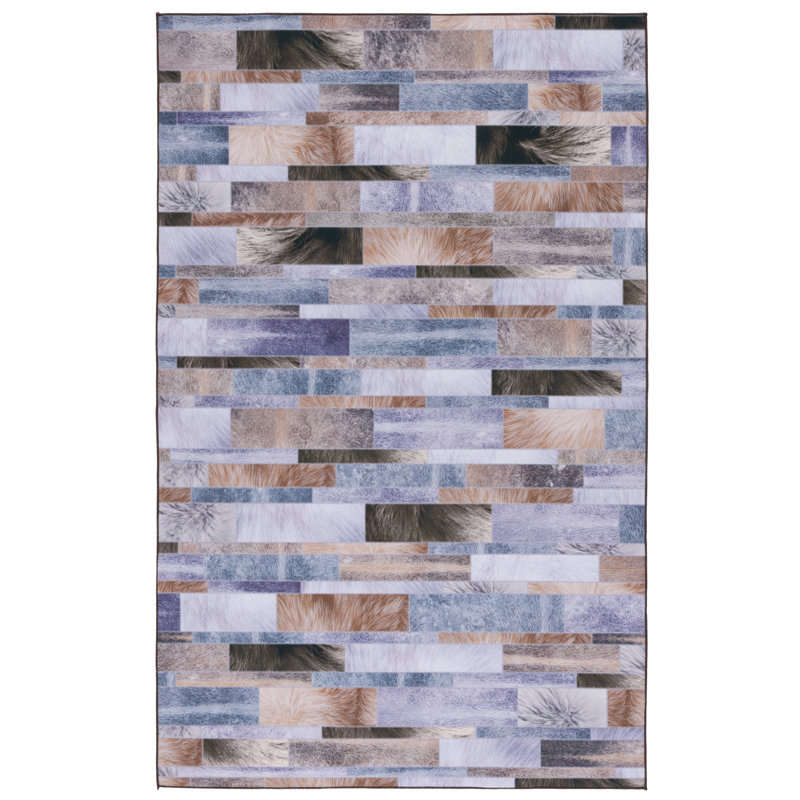 Chanais Performance Machine Washable Animal Print Rug, Rectangle 3' x 5'