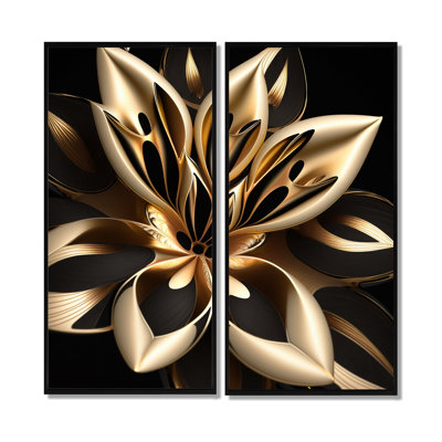 Glamourous Lily On Black III - Large Lily Wall Art