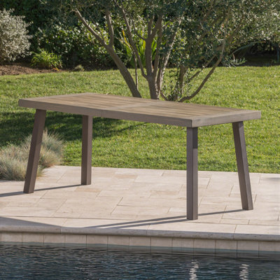 Table de salle à manger d'extérieur en bois d'acacia Roomfitter Della