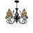 Stained Glass Chandelier Light With Butterfly Shaped 27“