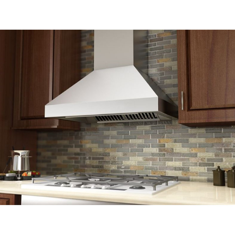 30" Professional 700 CFM Ducted Wall Mount Range Hood in Brushed Stainless Steel, 36"