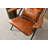 Peterson Wood Arm Genuine Leather Lounge Chair-115353293
