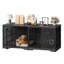 Grand meuble cage pour chien avec cloison