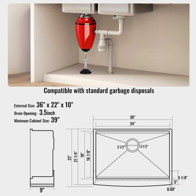 Drop-In Single Bowl Stainless Steel Kitchen Sink