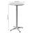 Outdoor End Table Bar Height Table with Flip-Up Table