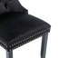 Miya Upholstered Velvet Dining Chair Button Tufted with Brushed Wood Legs Kitchen Lounge Chairs-663861655-663861652-663861865