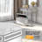 Pre-Assembled Mirrored Shoe Storage Bench With Flip Drawer Silver