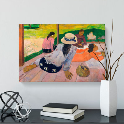 The Siesta by Paul Gauguin - Wrapped Canvas Painting