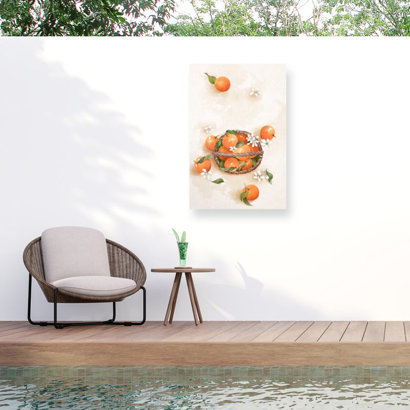 Xuan Thai  Juicy Orange Outdoor  Canvas, 12" H x 19" W