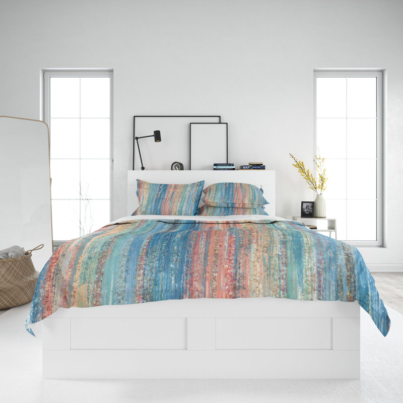 Striped Duvet Cover, King Duvet Cover + 2 King Pillowcases