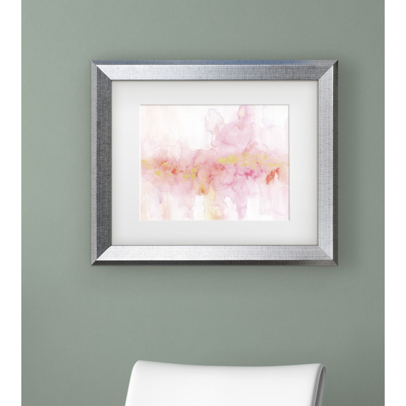 « Rainbow Seeds Abstract Gold », reproduction sur toile tendue, H 11 po x l 14 po x P 2 po, Cadre argenté