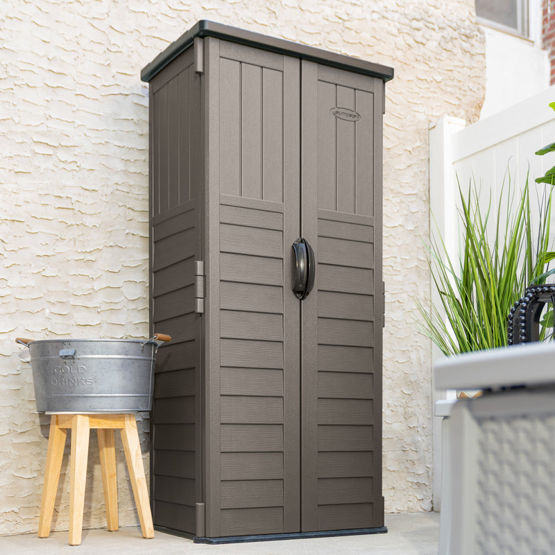 Suncast Mannington Storage Cabinet, Yes, Grey